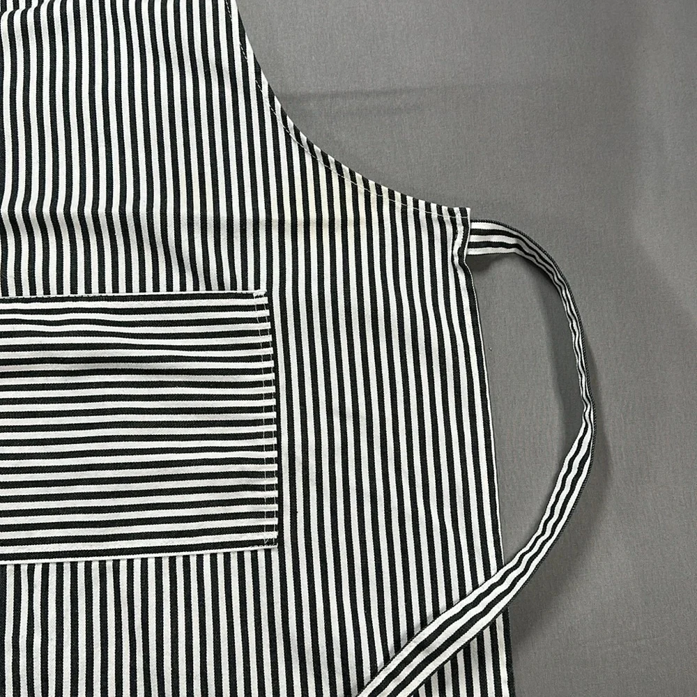 Now Designs Black and White Striped Apron